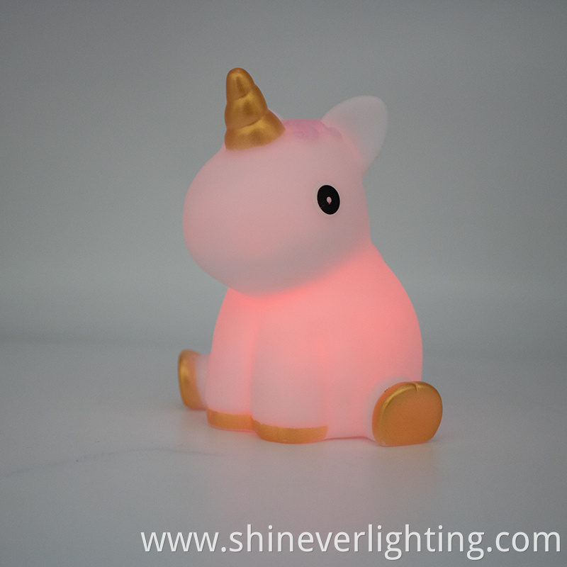 LED unicorn statue night light